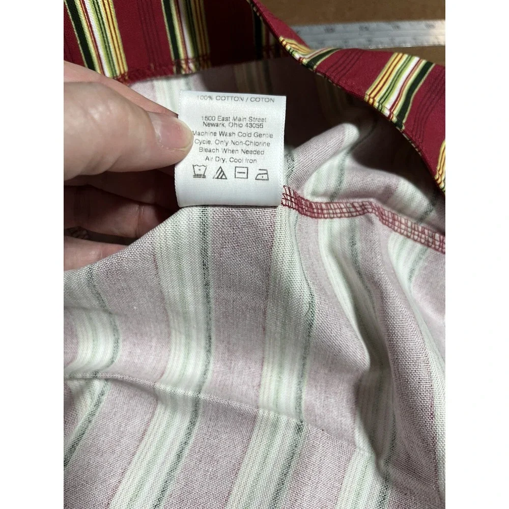 Longaberger Basket Holiday Stripe Liner Basket Liner 2006 Nature Holiday Hostess